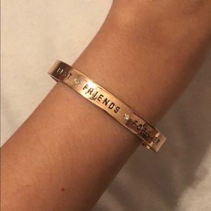 Rose gold best friend bracelet